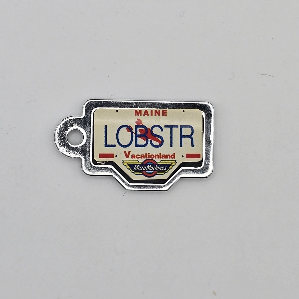 Vintage 1990 Galoob Micro Machines License Plate Maine LOBSTR